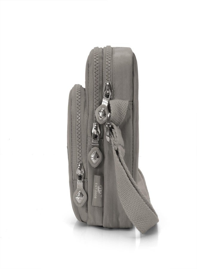 JI ACCESSORIES Premium Crossbody Sling Bag Multi-Pocket Travel Shoulder Bag For women's (GREY) - Image 4